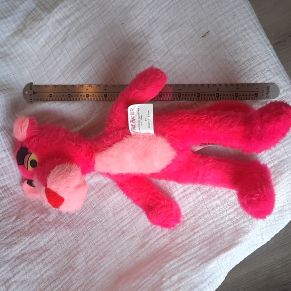 14 inch pink Panther vintage stuffed animal 1964 Mirishc Geoffrey - Picture 6 of 6